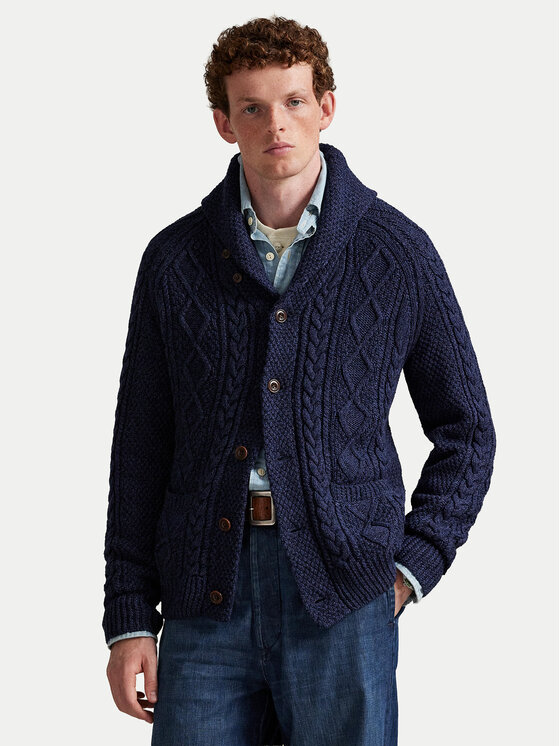 Polo Ralph Lauren Кардиган 710P02704001 Тъмносин Regular Fit цвят на ниска цена