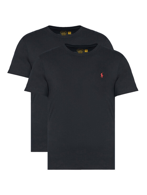 Polo Ralph Lauren Комплект тениски 710P02583003 Черен Slim Fit цвят на ниска цена