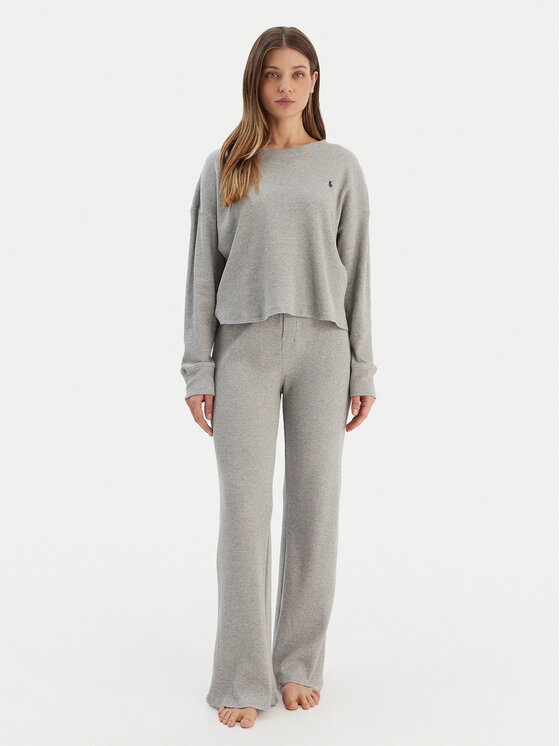 Polo Ralph Lauren Пижама 4P0380 Сив Regular Fit цвят на ниска цена
