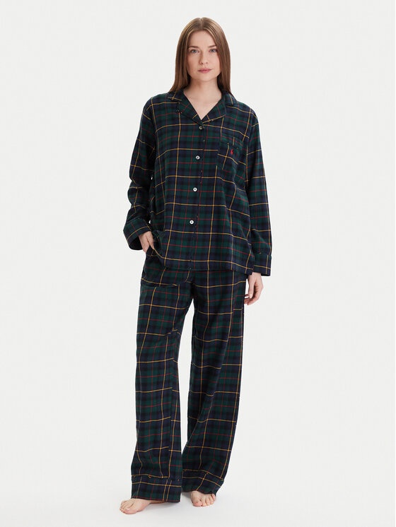 Polo Ralph Lauren Пижама 4P8043 Зелен Relaxed Fit цвят на ниска цена