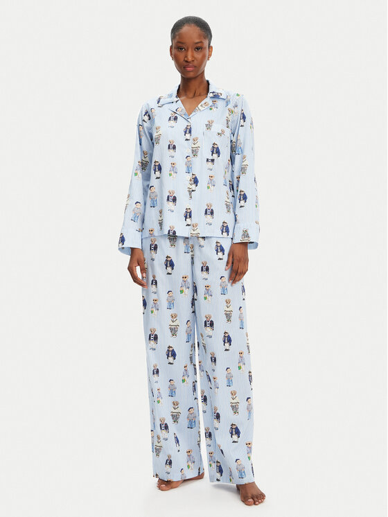 Polo Ralph Lauren Пижама 4P8046 Син Relaxed Fit цвят на ниска цена