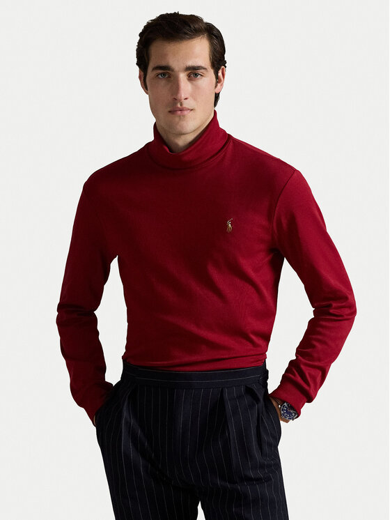 Polo Ralph Lauren Поло 710760126013 Бордо Regular Fit цвят на ниска цена