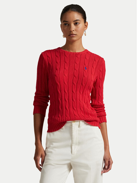 Polo Ralph Lauren Пуловер 211971869019 Червен Slim Fit цвят на ниска цена