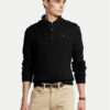 Polo Ralph Lauren Пуловер 710810841006 Черен Regular Fit цвят на ниска цена