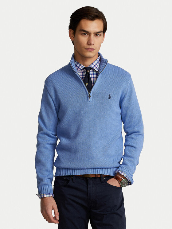 Polo Ralph Lauren Пуловер 710859939005 Син Regular Fit цвят на ниска цена