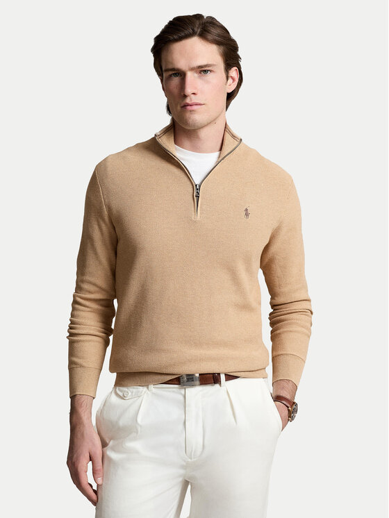 Polo Ralph Lauren Пуловер 710932304500 Бежов Regular Fit цвят на ниска цена