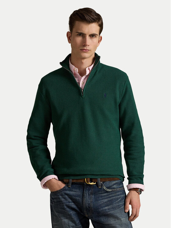 Polo Ralph Lauren Пуловер 710932304526 Зелен Regular Fit цвят на ниска цена