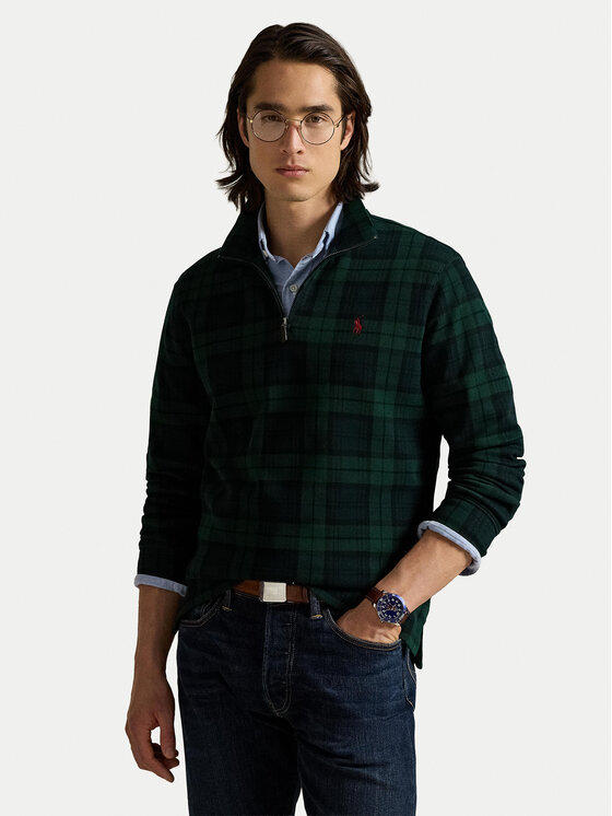 Polo Ralph Lauren Пуловер 710981459001 Зелен Regular Fit цвят на ниска цена