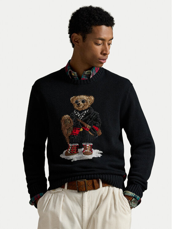 Polo Ralph Lauren Пуловер 710982140001 Черен Regular Fit цвят на ниска цена