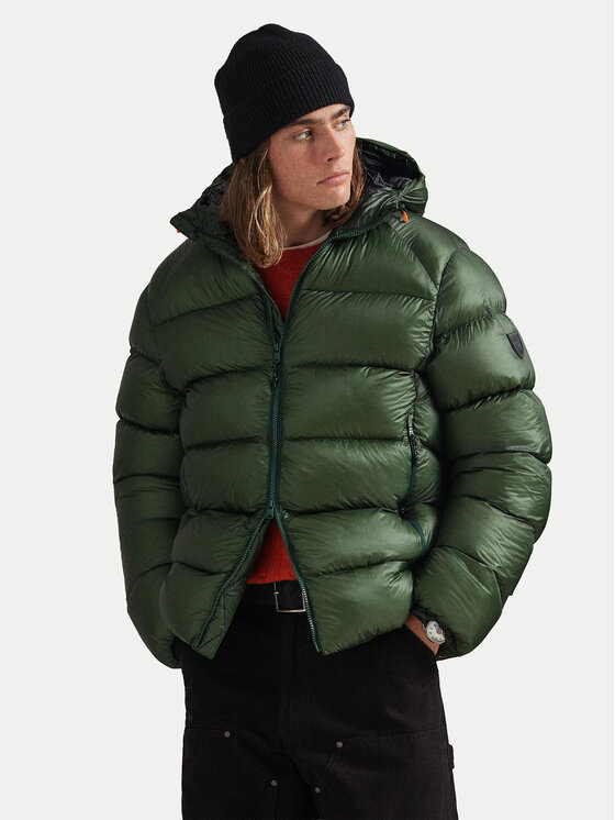 Polo Ralph Lauren Пухено яке 710968113001 Зелен Regular Fit цвят на ниска цена