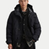 Polo Ralph Lauren Пухено яке 710968114002 Черен Regular Fit цвят на ниска цена