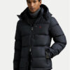 Polo Ralph Lauren Пухено яке 710968278001 Черен Regular Fit цвят на ниска цена