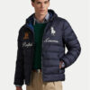 Polo Ralph Lauren Пухено яке 710P02584001 Тъмносин Regular Fit цвят на ниска цена