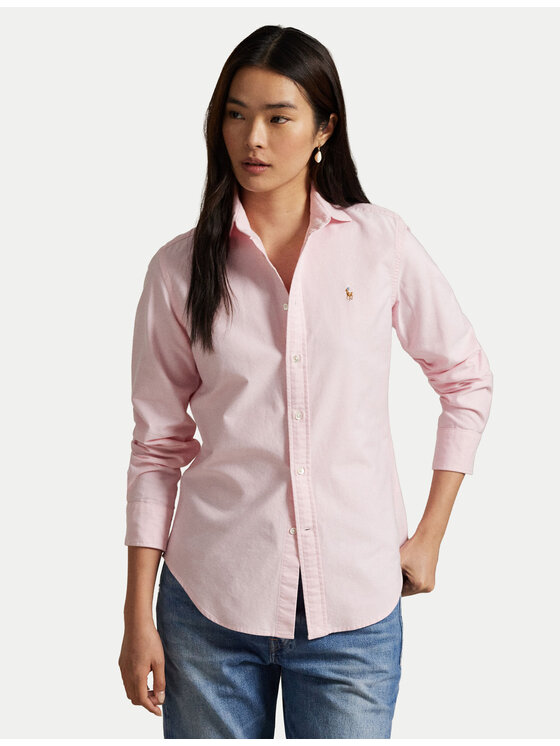 Polo Ralph Lauren Риза 211891377002 Розов Regular Fit цвят на ниска цена