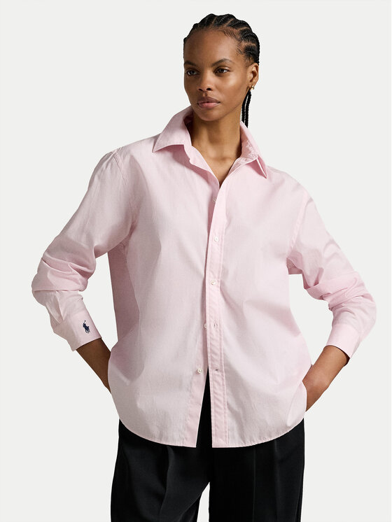 Polo Ralph Lauren Риза 211968220003 Розов Oversize цвят на ниска цена
