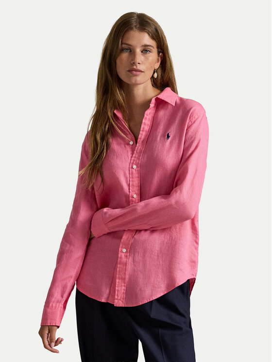 Polo Ralph Lauren Риза 211970730504 Розов Regular Fit цвят на ниска цена