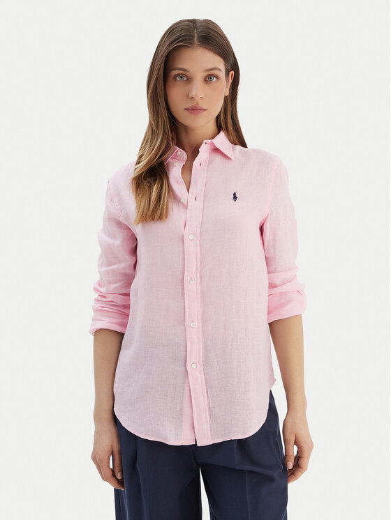 Polo Ralph Lauren Риза 211970730514 Розов Regular Fit цвят на ниска цена