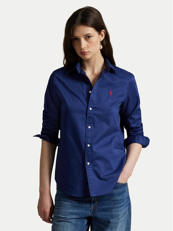 Polo Ralph Lauren Риза 211A92177002 Тъмносин Classic Fit цвят на ниска цена