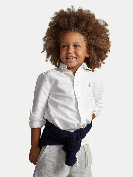 Polo Ralph Lauren Риза 322677133001 Бял Regular Fit цвят на ниска цена