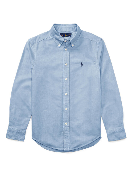 Polo Ralph Lauren Риза 323819238002 Светлосиньо Slim Fit цвят на ниска цена