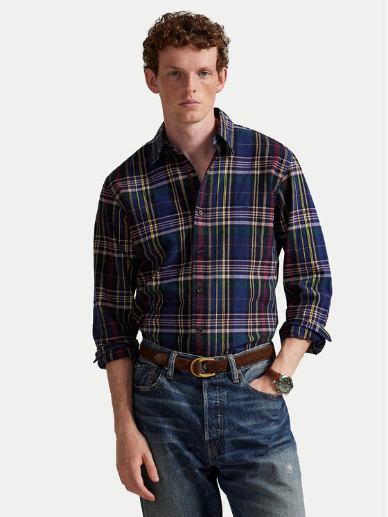 Polo Ralph Lauren Риза 710P00524001 Цветен Custom Fit цвят на ниска цена