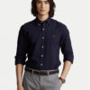 Polo Ralph Lauren Риза Bsr 710723610 Тъмносин Slim Fit цвят на ниска цена