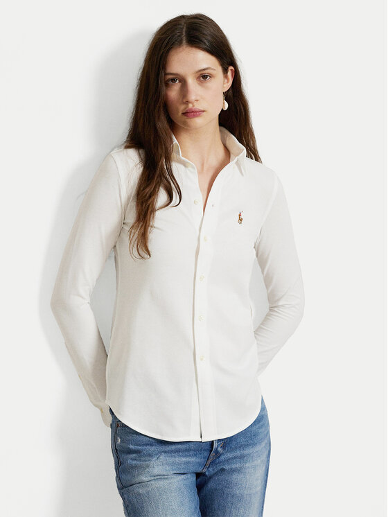 Polo Ralph Lauren Риза Heidi 211664427003 Бял Slim Fit цвят на ниска цена