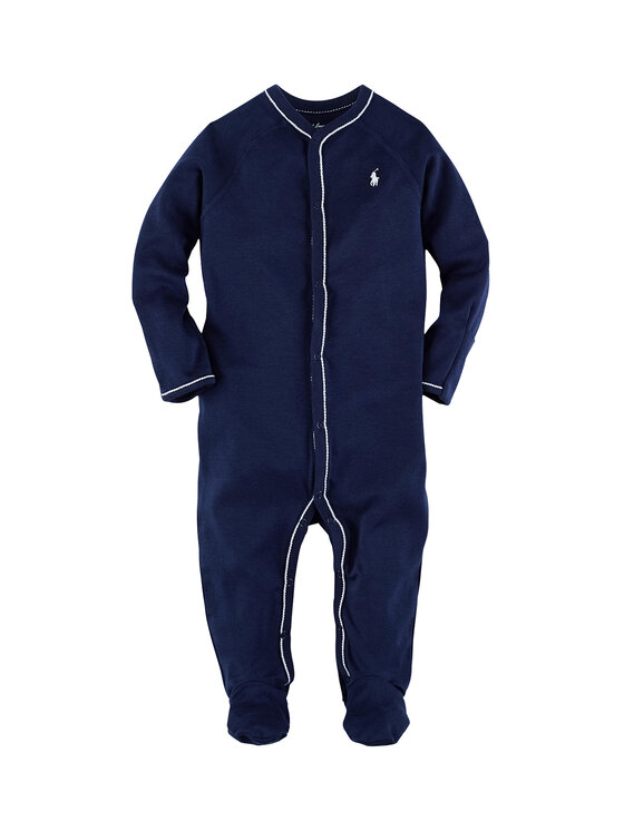 Polo Ralph Lauren Ромпер Solid 320552445001 Тъмносин цвят на ниска цена