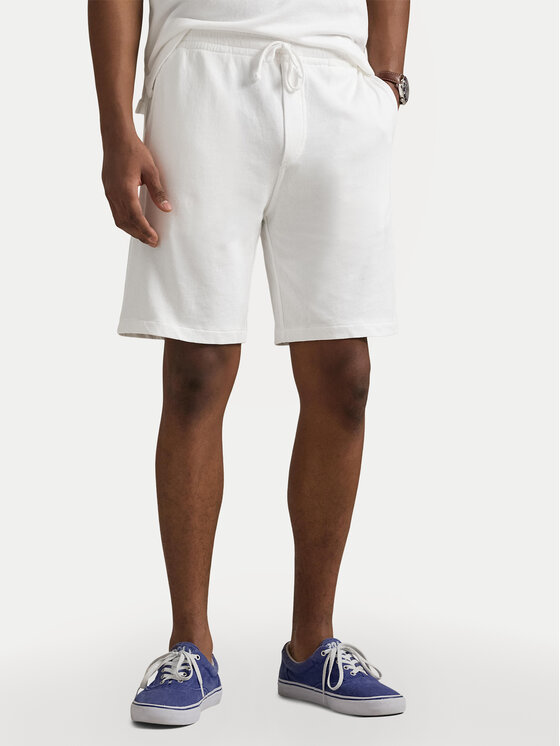 Polo Ralph Lauren Спортни шорти 710704271004 Бял Regular Fit цвят на ниска цена