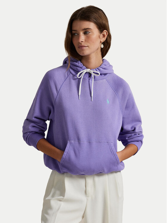 Polo Ralph Lauren Суитшърт 211971691005 Виолетов Relaxed Fit цвят на ниска цена