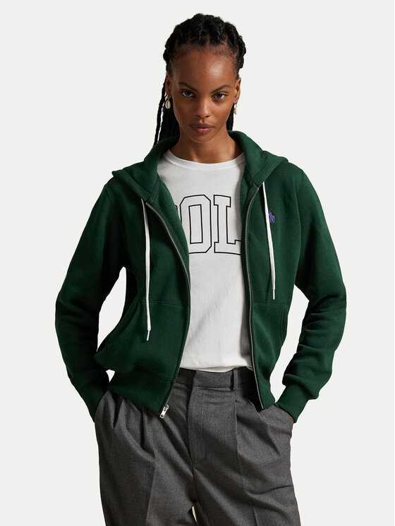 Polo Ralph Lauren Суитшърт 211971699006 Зелен Relaxed Fit цвят на ниска цена