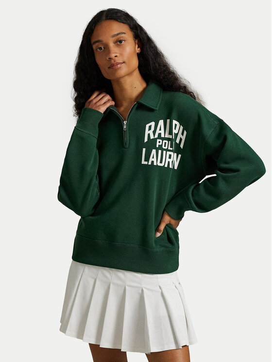 Polo Ralph Lauren Суитшърт 211971753003 Зелен Relaxed Fit цвят на ниска цена