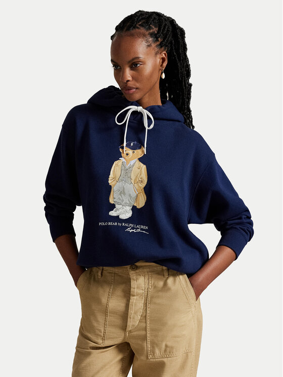 Polo Ralph Lauren Суитшърт 211971757001 Тъмносин Relaxed Fit цвят на ниска цена