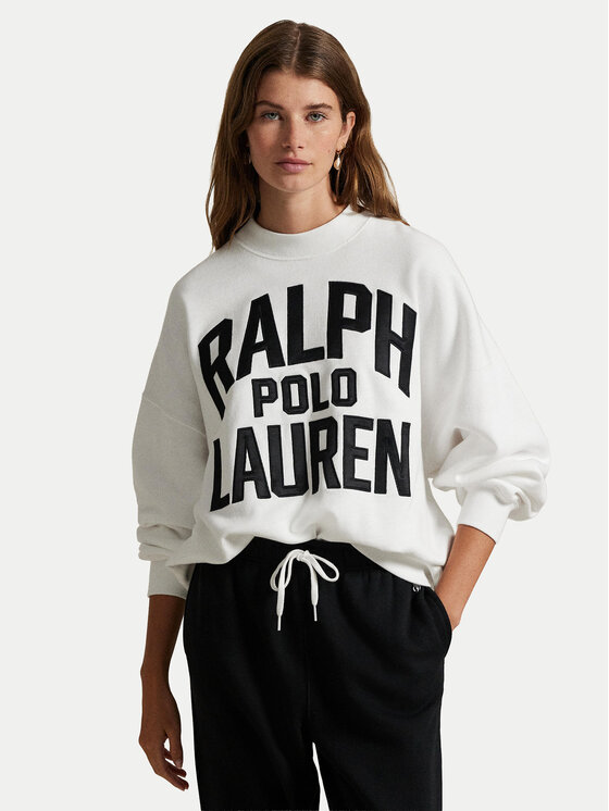 Polo Ralph Lauren Суитшърт 211978147001 Бял Relaxed Fit цвят на ниска цена