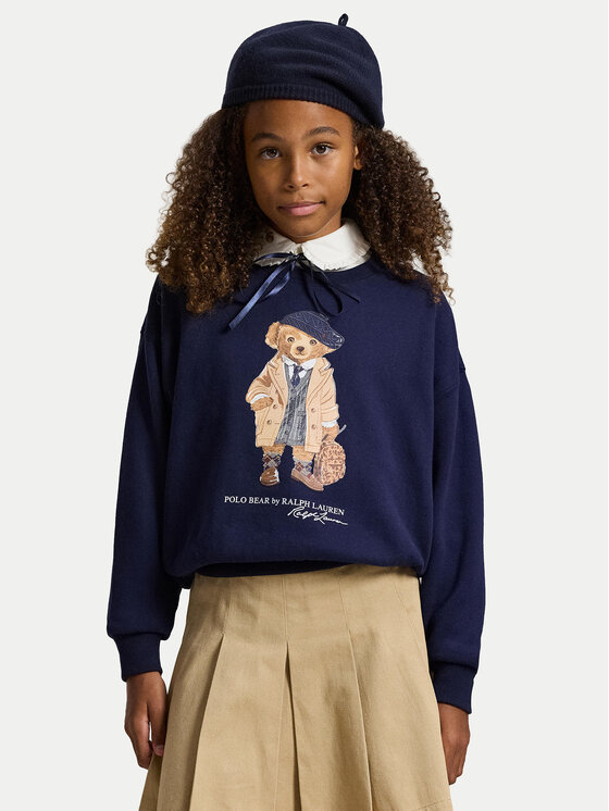 Polo Ralph Lauren Суитшърт 313979037001 Тъмносин Boxy Fit цвят на ниска цена