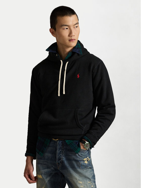 Polo Ralph Lauren Суитшърт 710766778008 Черен Regular Fit цвят на ниска цена