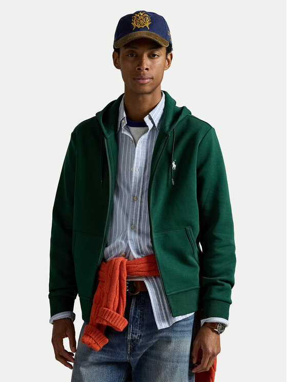 Polo Ralph Lauren Суитшърт 710881517098 Зелен Regular Fit цвят на ниска цена