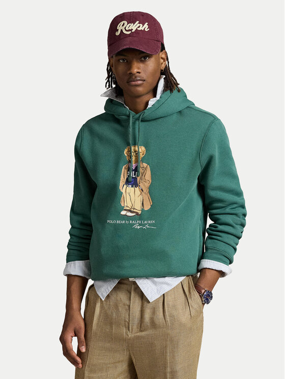 Polo Ralph Lauren Суитшърт 710973162001 Зелен Regular Fit цвят на ниска цена