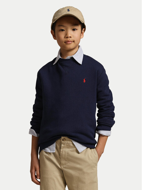 Polo Ralph Lauren Суитшърт Logo Embroidery 323772102 Тъмносин Regular Fit цвят на ниска цена