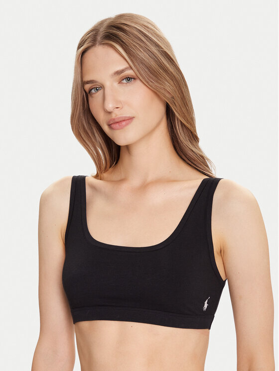 Polo Ralph Lauren Сутиен-топ 4P0498 Черен цвят на ниска цена