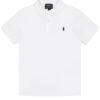 Polo Ralph Lauren Тениска с яка и копчета 322603252 Бял Regular Fit цвят на ниска цена