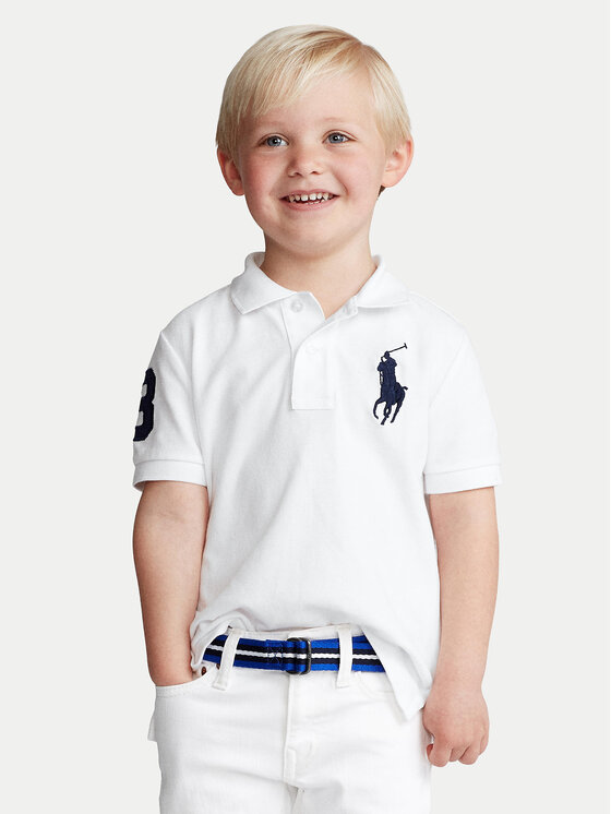 Polo Ralph Lauren Тениска с яка и копчета 322670257006 Бял Regular Fit цвят на ниска цена