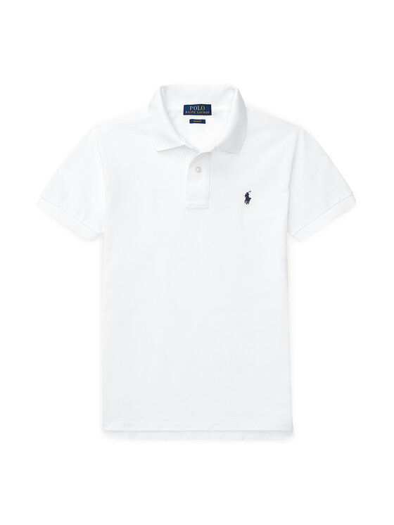 Polo Ralph Lauren Тениска с яка и копчета 323547926 Бял Slim Fit цвят на ниска цена