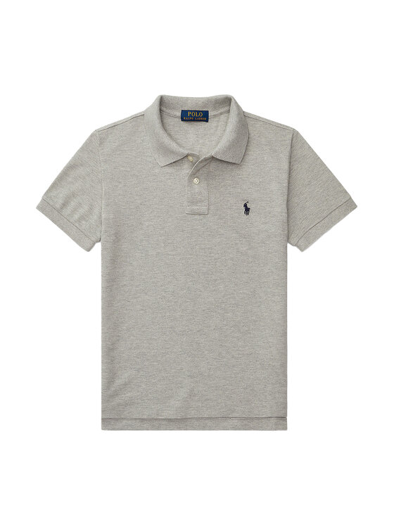 Polo Ralph Lauren Тениска с яка и копчета 323547926 Сив Slim Fit цвят на ниска цена