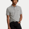 Polo Ralph Lauren Тениска с яка и копчета 710548797011 Сив Slim Fit цвят на ниска цена