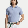 Polo Ralph Lauren Тениска с яка и копчета 710666998007 Син Custom Slim Fit цвят на ниска цена