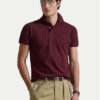 Polo Ralph Lauren Тениска с яка и копчета 710680784293 Бордо Custom Slim Fit цвят на ниска цена