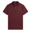 Polo Ralph Lauren Тениска с яка и копчета 710704319173 Бордо Custom Slim Fit цвят на ниска цена
