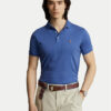 Polo Ralph Lauren Тениска с яка и копчета 710713130008 Син Custom Slim Fit цвят на ниска цена