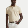 Polo Ralph Lauren Тениска с яка и копчета 710974270003 Бежов Custom Slim Fit цвят на ниска цена
